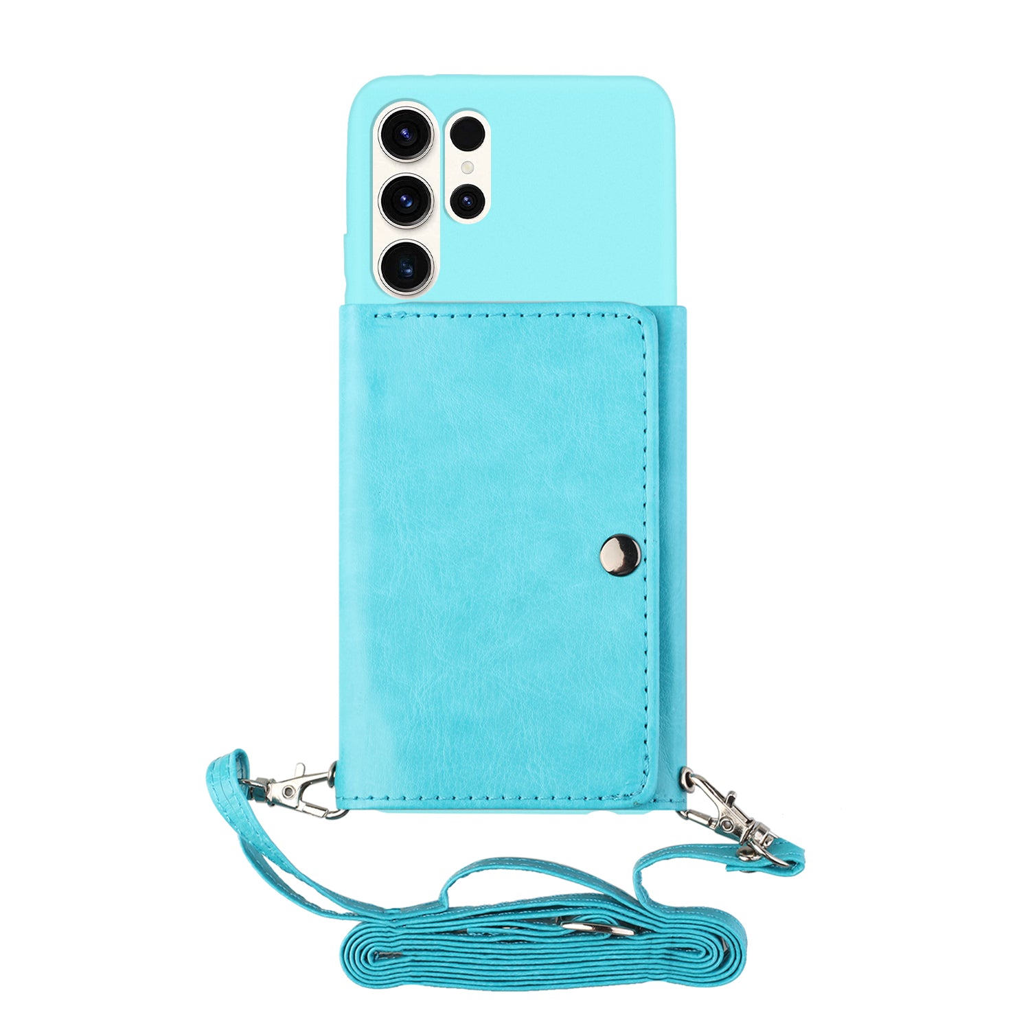 For Samsung Galaxy S23 Ultra Phone Case PU Leather Wallet Stand Shockproof Cover with Shoulder Strap For Samsung Galaxy S23 Ultra Phone Case PU Leather Wallet Stand Shockproof Cover with Shoulder Strap
